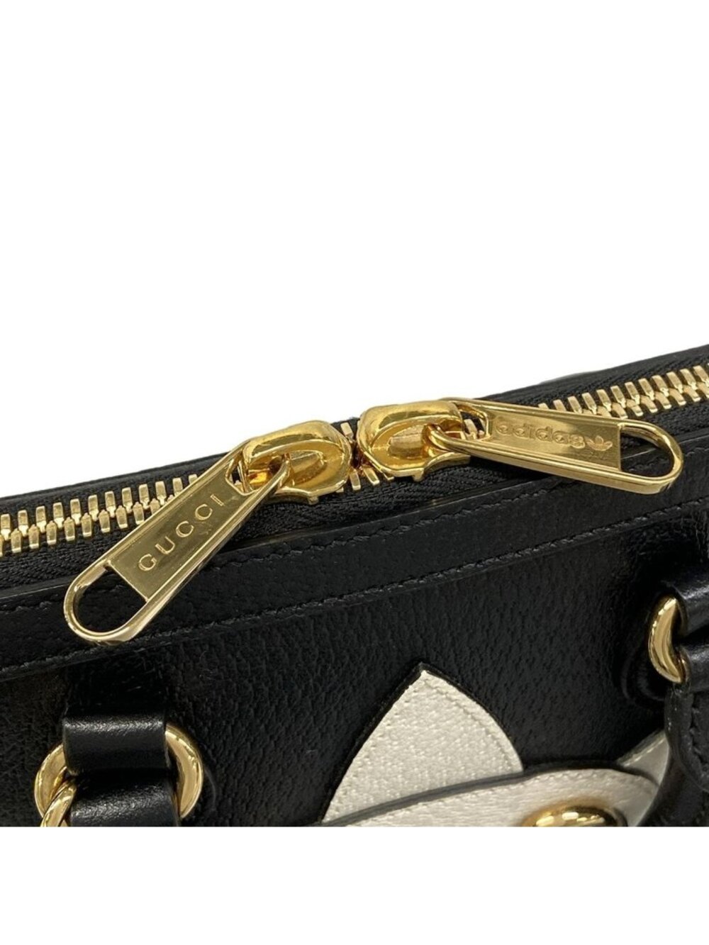 Gucci Handbag Horsebit Black White Adidas Collaboration Leather - Picture 12 of 15
